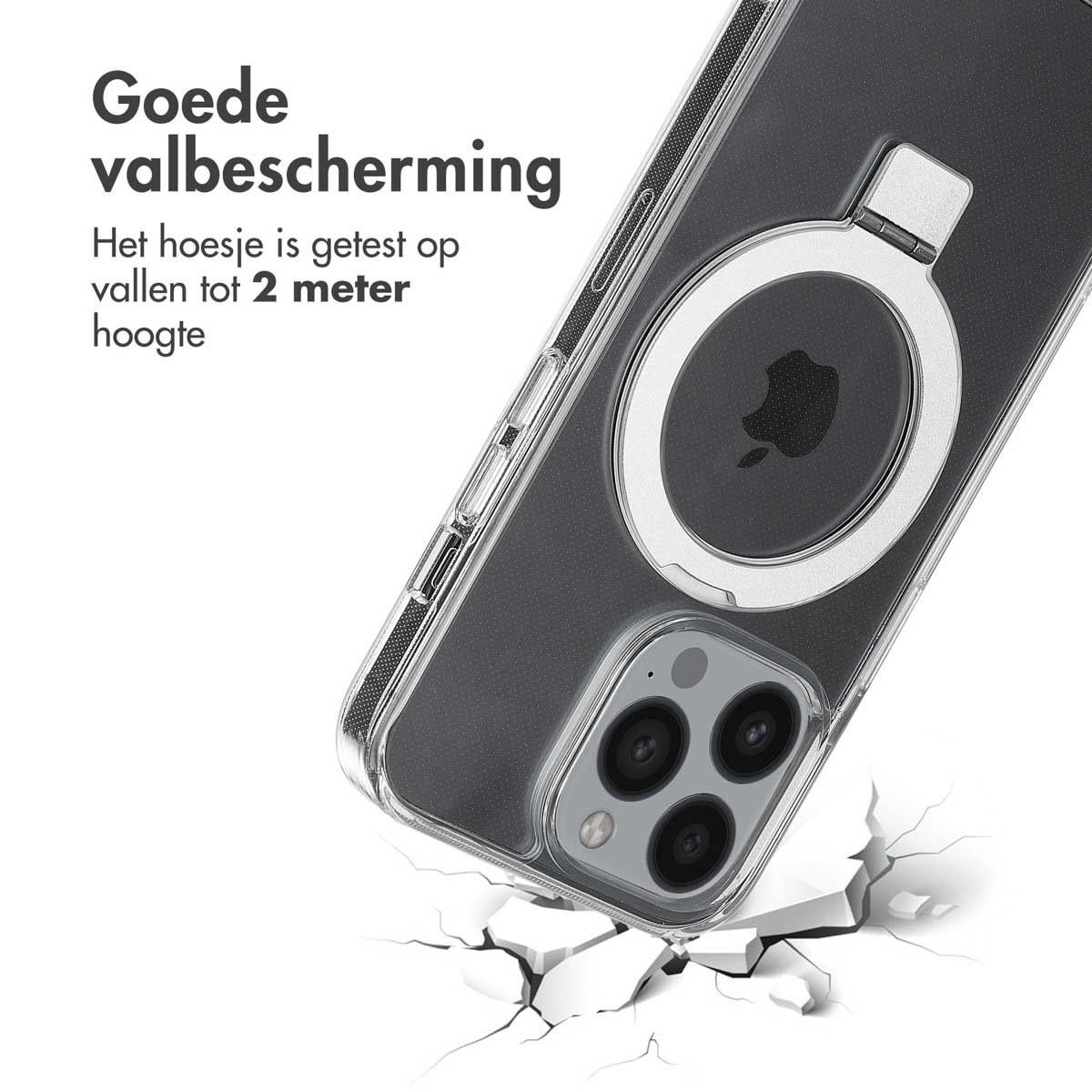 Accezz Ring Stand Backcover met MagSafe Apple iPhone 13 Pro - Transparant - Afbeelding 9