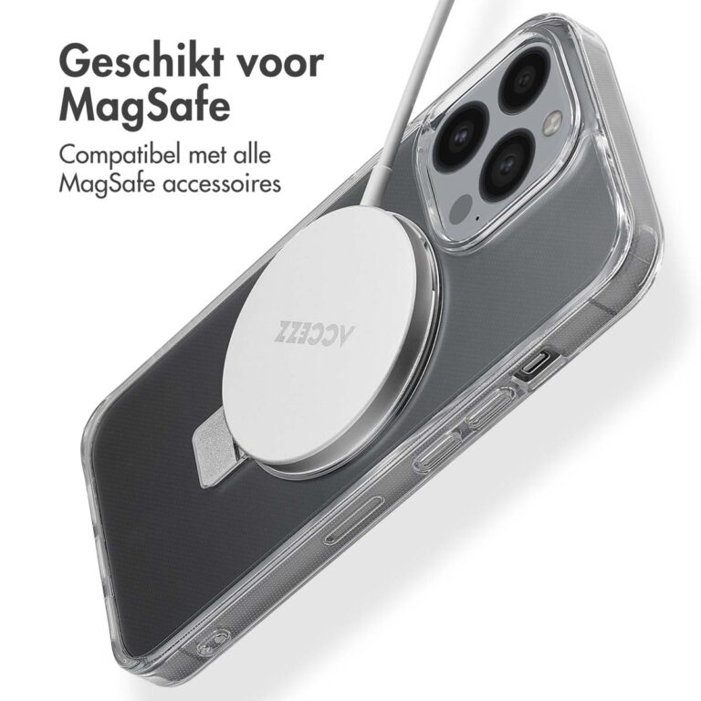 Accezz Ring Stand Backcover met MagSafe Apple iPhone 13 Pro - Transparant - Afbeelding 7