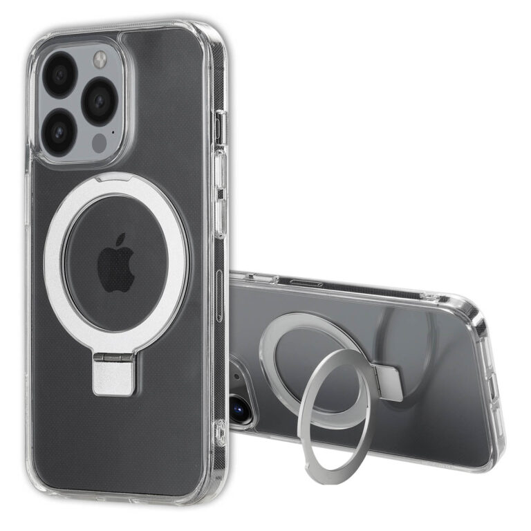 Accezz Ring Stand Backcover met MagSafe Apple iPhone 13 Pro Max - Transparant - Afbeelding 4
