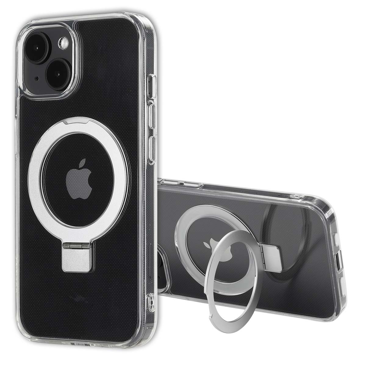 Accezz Ring Stand Backcover met MagSafe Apple iPhone 14 - Transparant - Afbeelding 2
