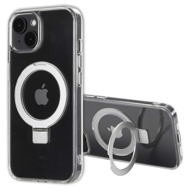 Accezz Ring Stand Backcover met MagSafe Apple iPhone 14 - Transparant - Afbeelding 4