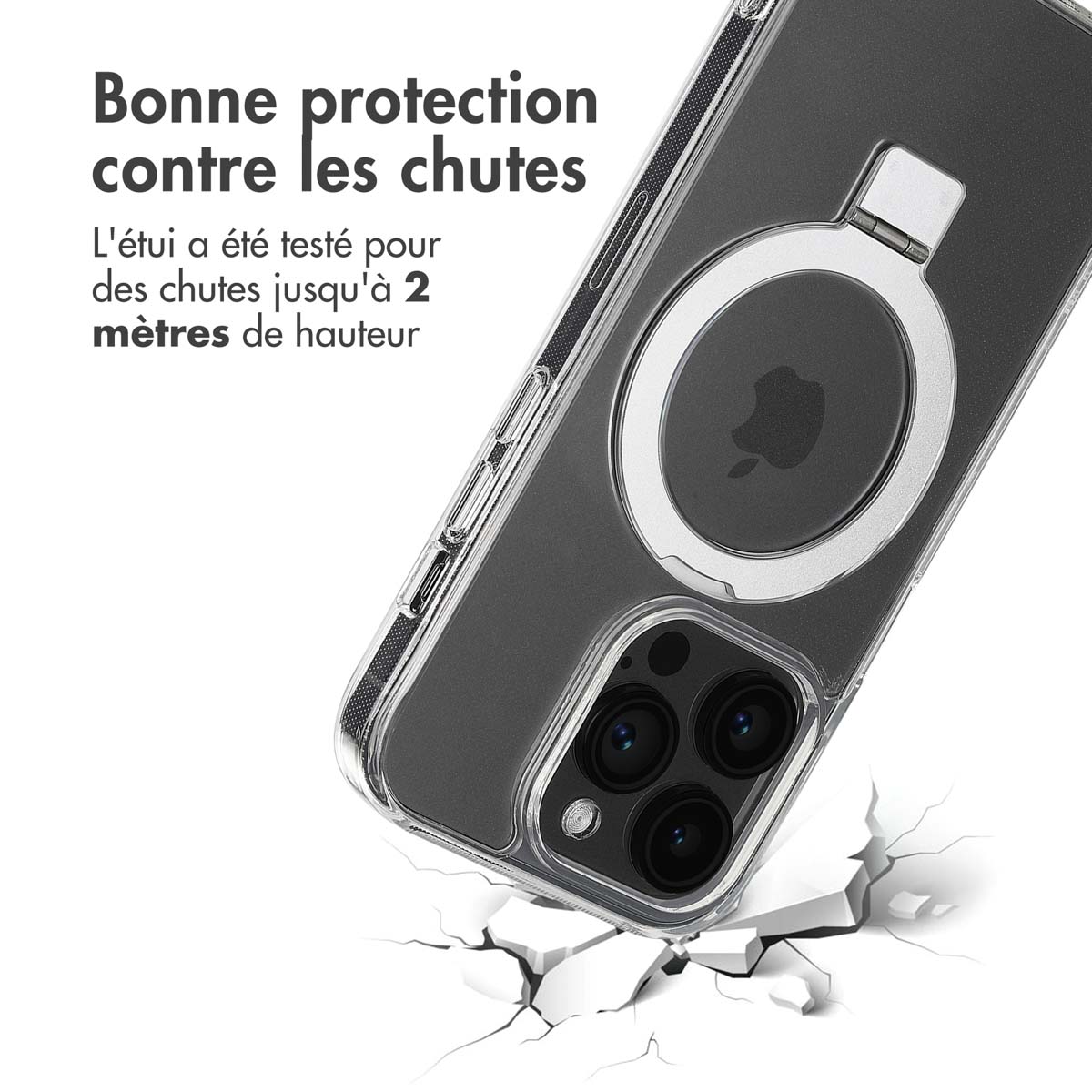 Accezz Ring Stand Backcover met MagSafe Apple iPhone 14 Pro - Transparant - Afbeelding 10