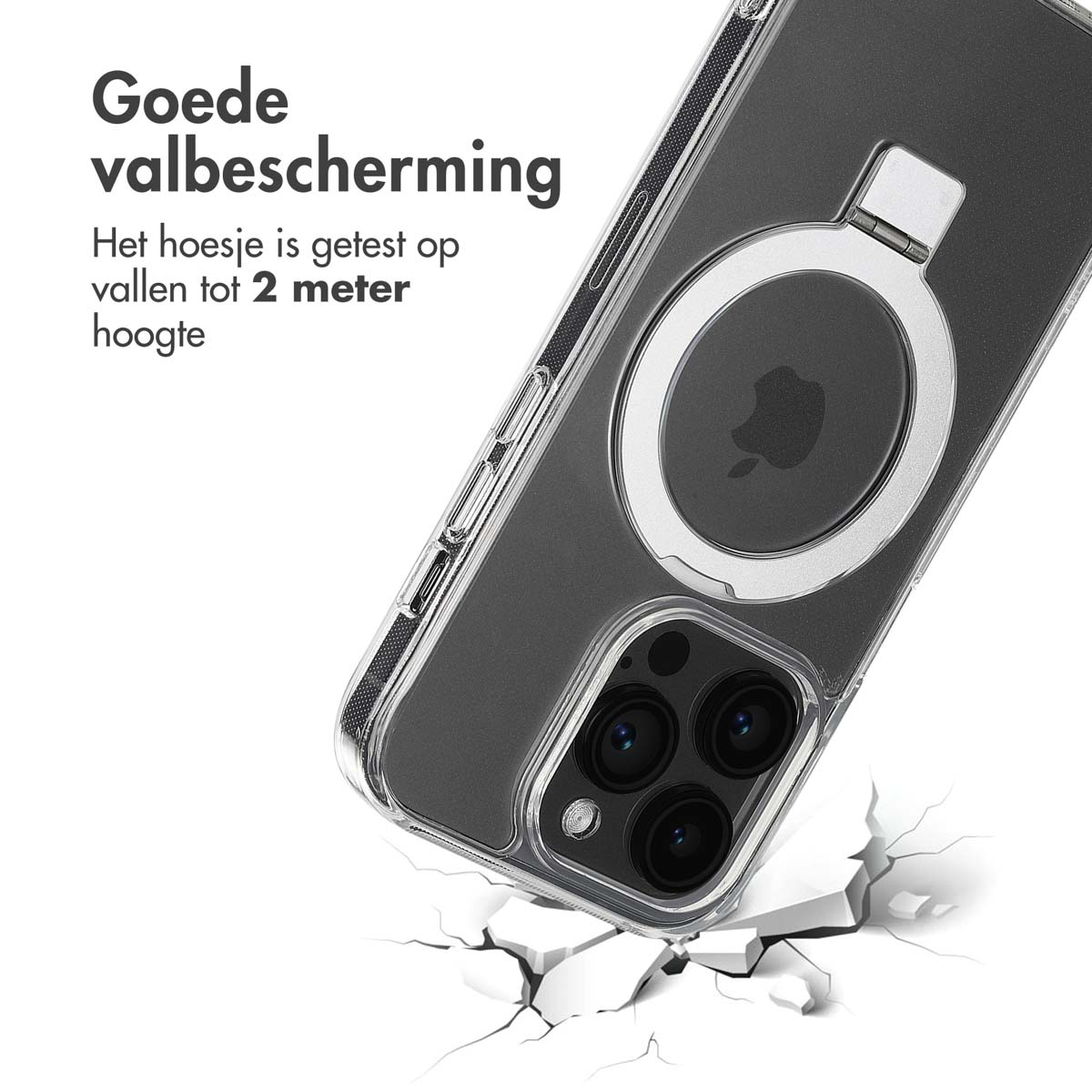 Accezz Ring Stand Backcover met MagSafe Apple iPhone 14 Pro - Transparant - Afbeelding 9