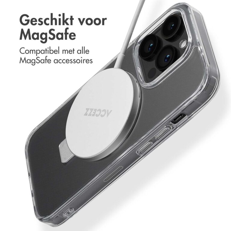 Accezz Ring Stand Backcover met MagSafe Apple iPhone 14 Pro - Transparant - Afbeelding 7