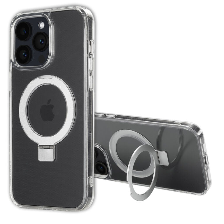 Accezz Ring Stand Backcover met MagSafe Apple iPhone 14 Pro Max - Transparant - Afbeelding 4