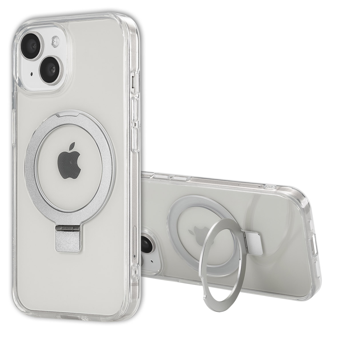 Accezz Ring Stand Backcover met MagSafe Apple iPhone 15 - Transparant