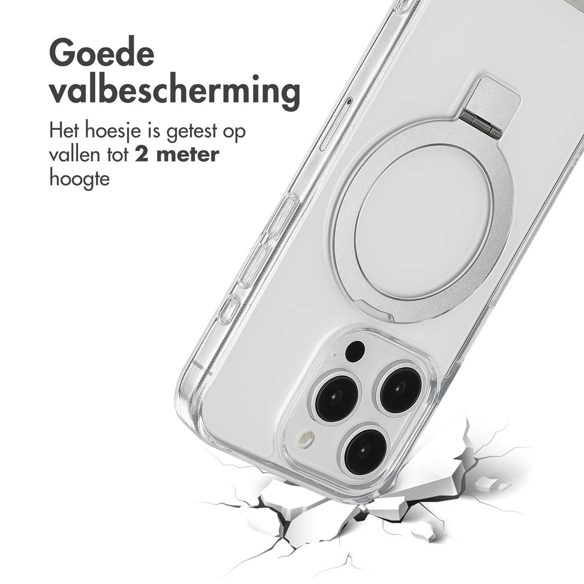 Accezz Ring Stand Backcover met MagSafe Apple iPhone 15 Pro - Transparant - Afbeelding 9