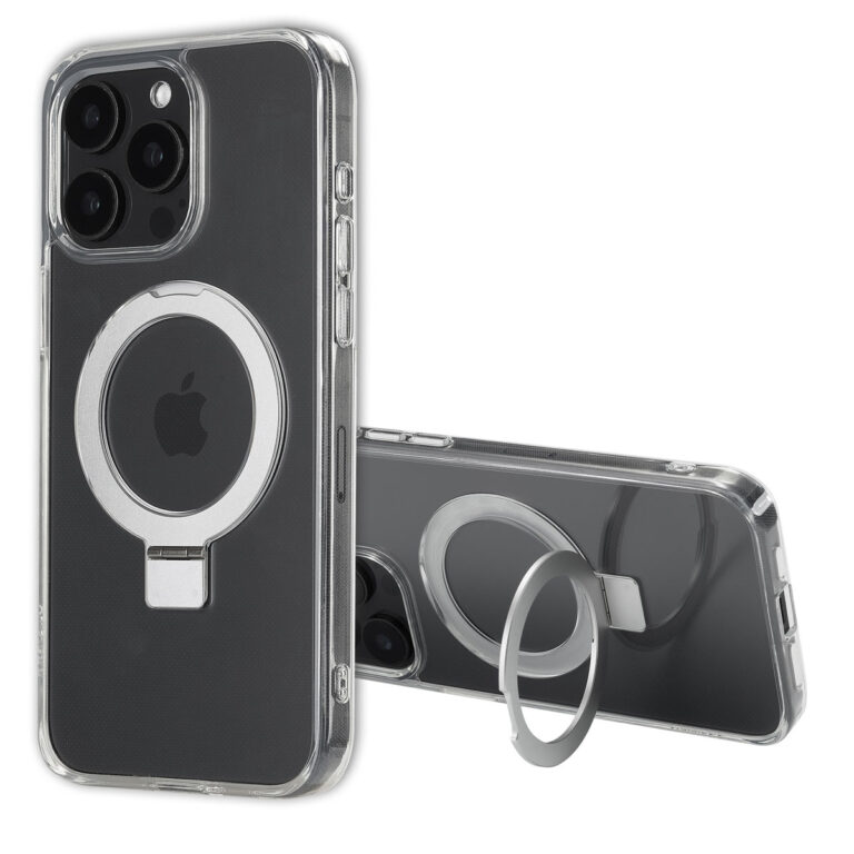 Accezz Ring Stand Backcover met MagSafe Apple iPhone 15 Pro Max - Transparant - Afbeelding 4