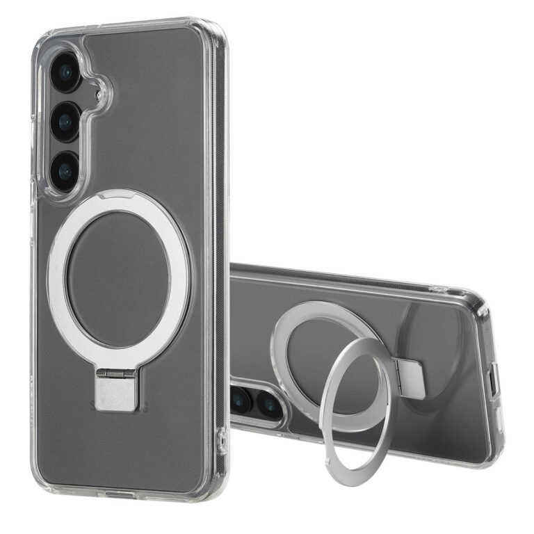 Accezz Ring Stand Backcover met MagSafe Samsung Galaxy S24 - Transparant - Afbeelding 4