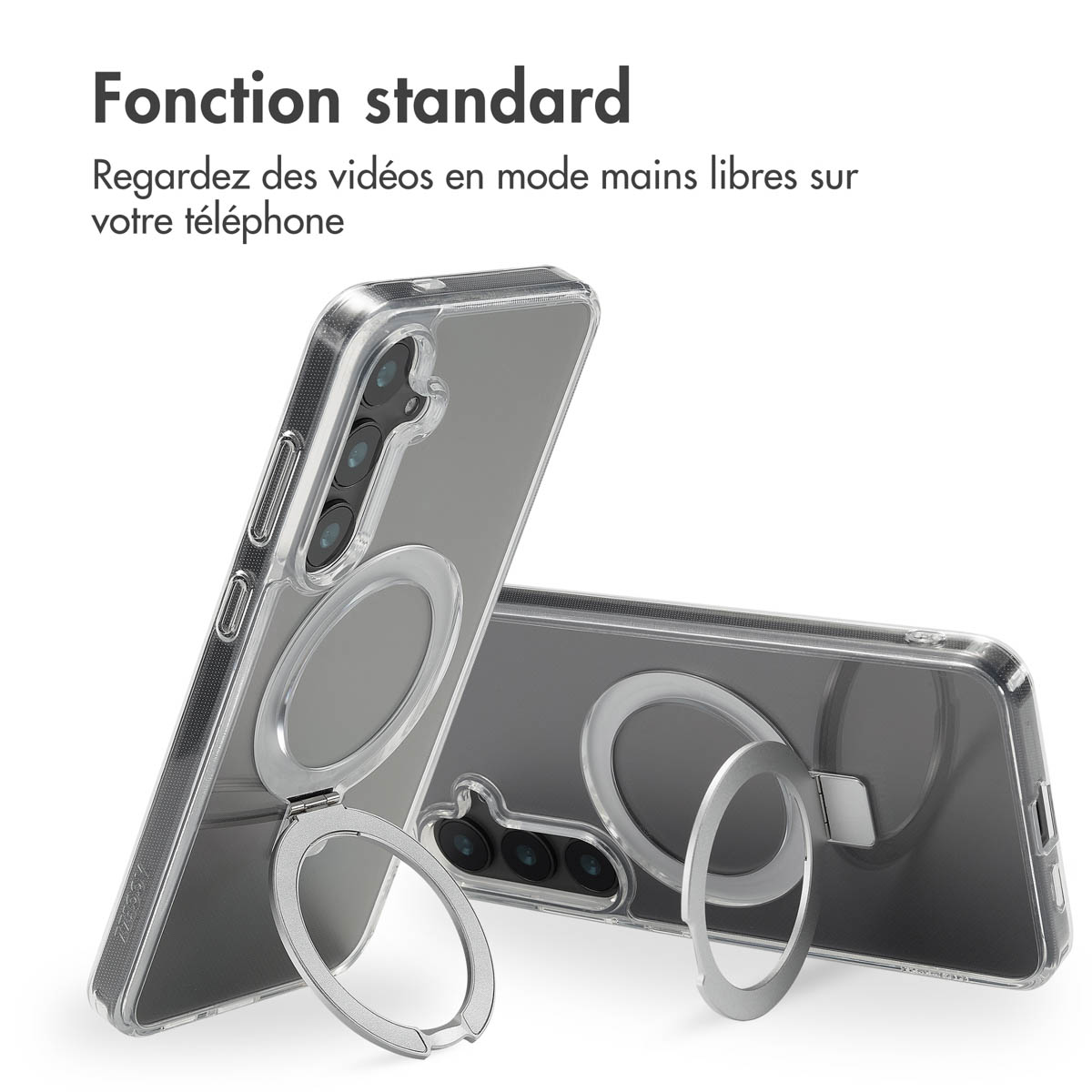 Accezz Ring Stand Backcover met MagSafe Samsung Galaxy S24 Plus - Transparant - Afbeelding 7