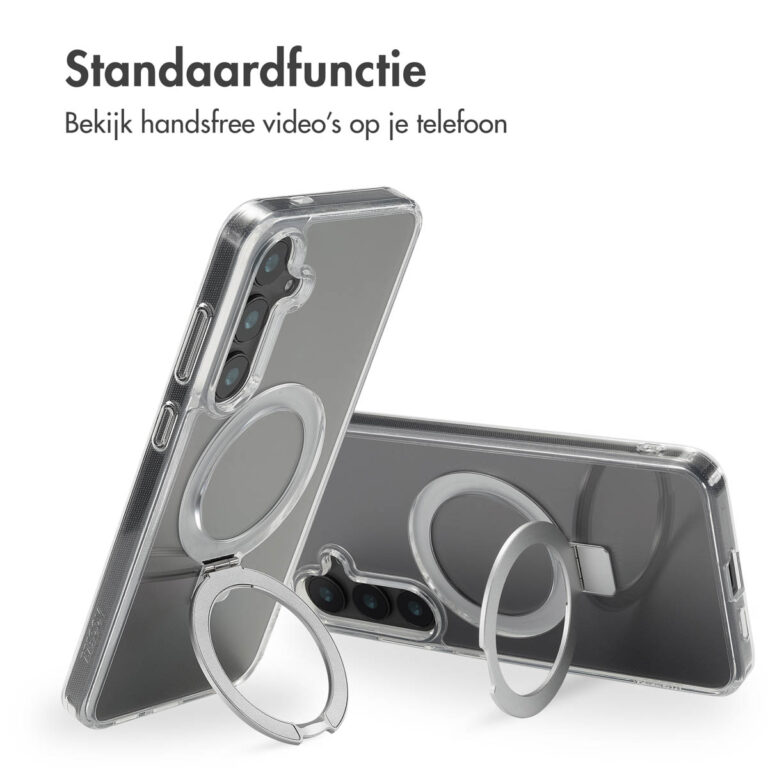 Accezz Ring Stand Backcover met MagSafe Samsung Galaxy S24 Plus - Transparant - Afbeelding 10