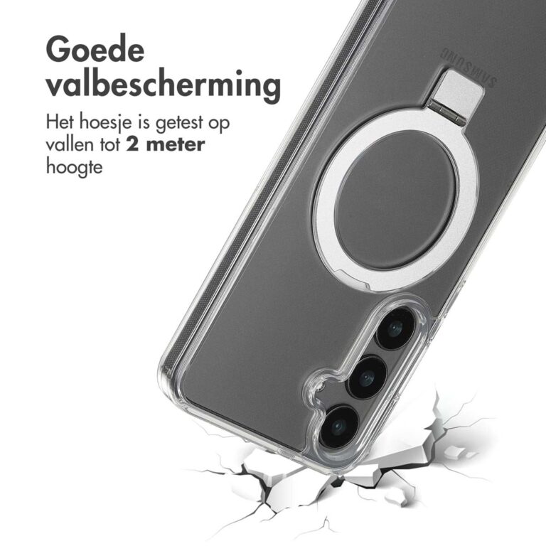 Accezz Ring Stand Backcover met MagSafe Samsung Galaxy S24 Plus - Transparant - Afbeelding 9