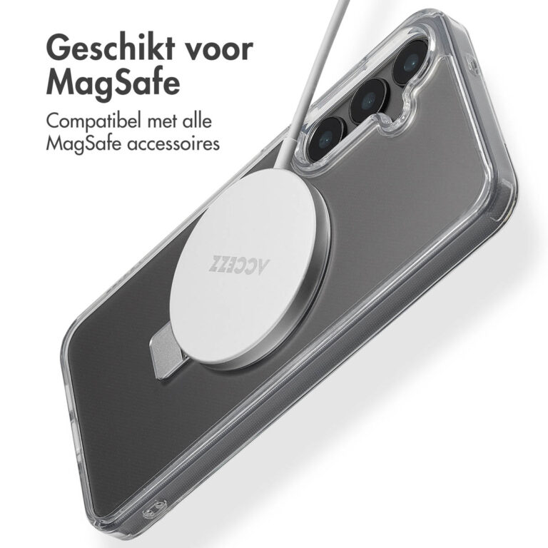 Accezz Ring Stand Backcover met MagSafe Samsung Galaxy S24 Plus - Transparant - Afbeelding 7