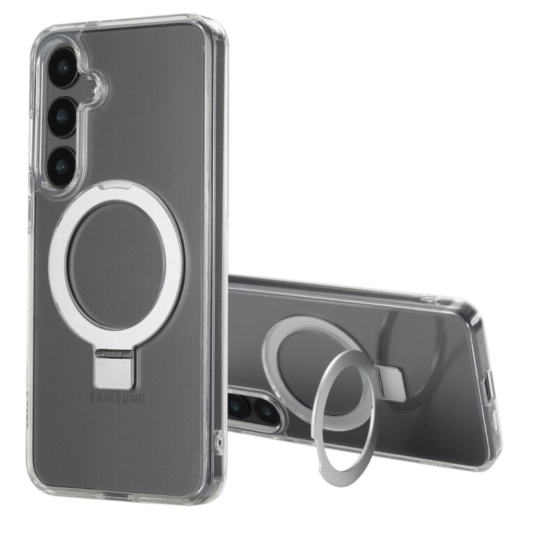 Accezz Ring Stand Backcover met MagSafe Samsung Galaxy S24 Plus - Transparant - Afbeelding 4