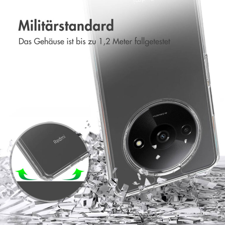 Accezz Xtreme Impact Backcover Xiaomi Redmi A3 - Transparant - Afbeelding 4