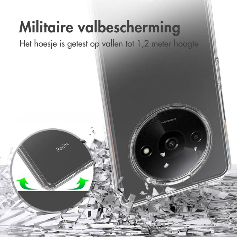 Accezz Xtreme Impact Backcover Xiaomi Redmi A3 - Transparant - Afbeelding 8