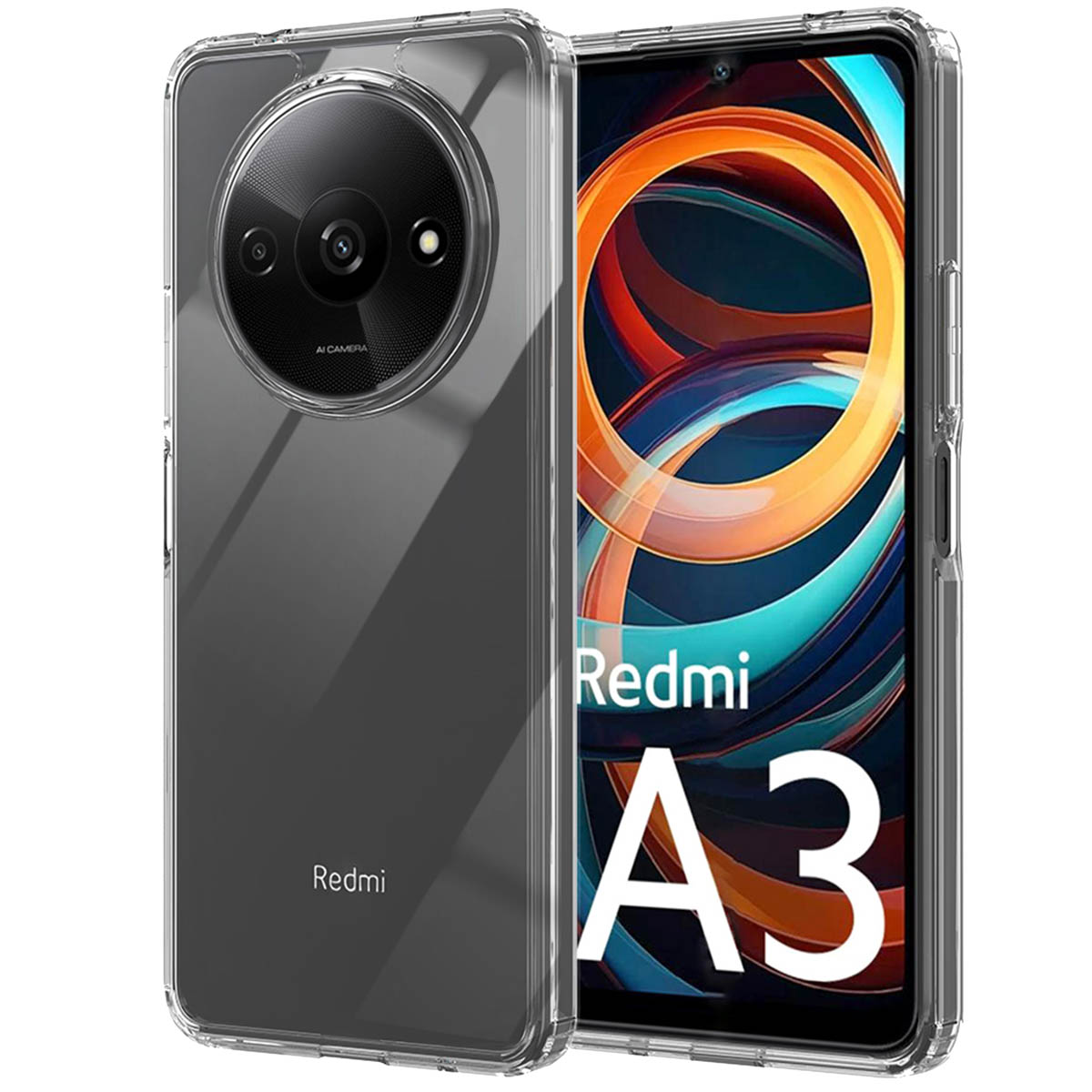 Accezz Xtreme Impact Backcover Xiaomi Redmi A3 - Transparant - Afbeelding 2