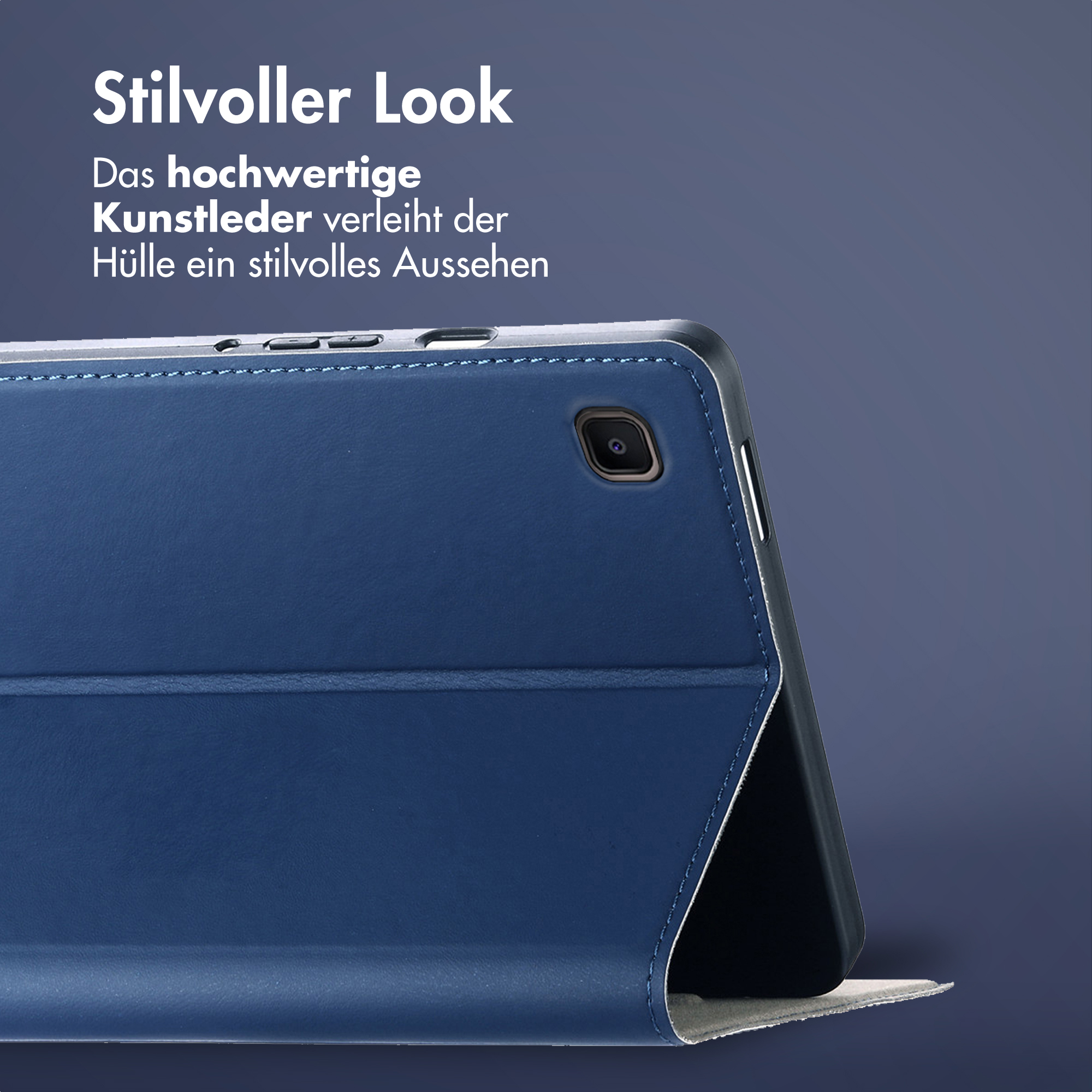 Accezz Classic Tablet Case Samsung Galaxy Tab S6 Lite (2020/2022/2024) - Donkerblauw - Afbeelding 5