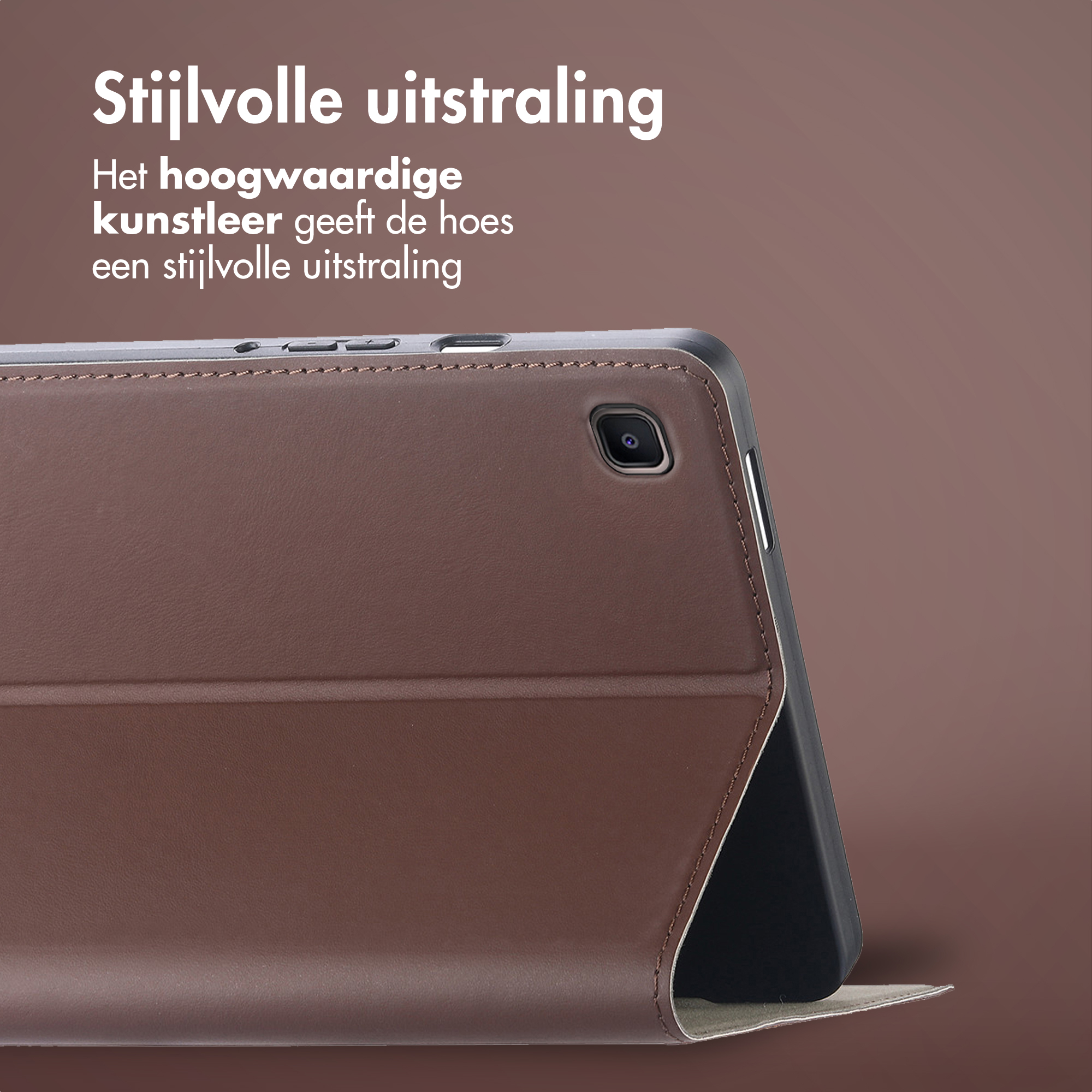 Accezz Classic Tablet Case Samsung Galaxy Tab S6 Lite (2020/2022/2024) - Bruin - Afbeelding 4