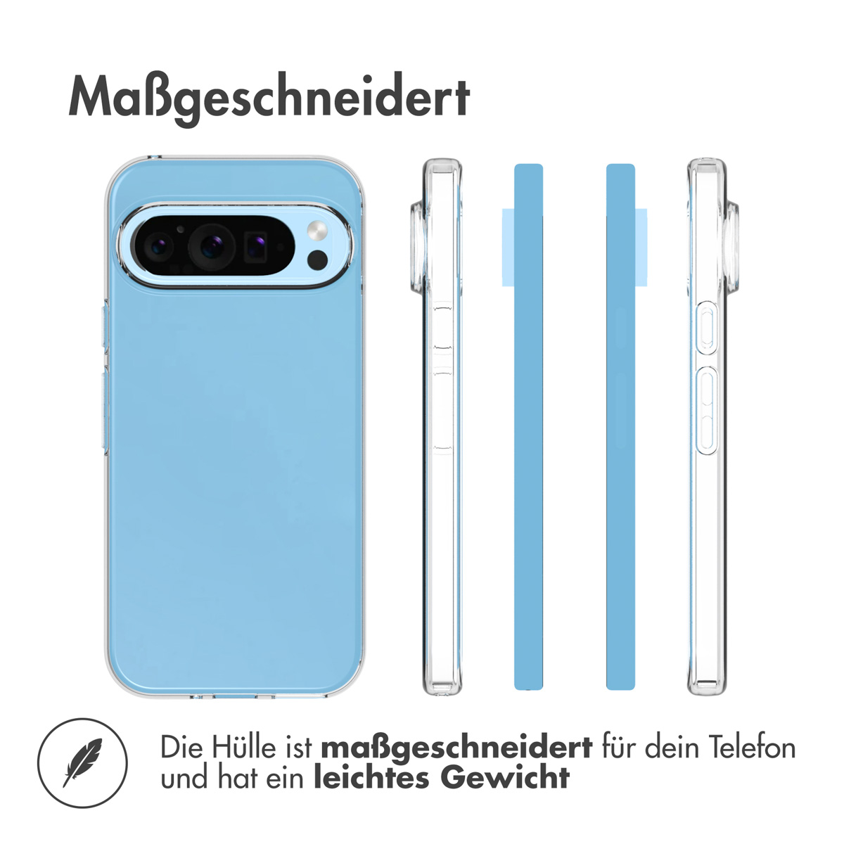 Accezz Clear Backcover Google Pixel 9 / 9 Pro - Transparant - Afbeelding 10