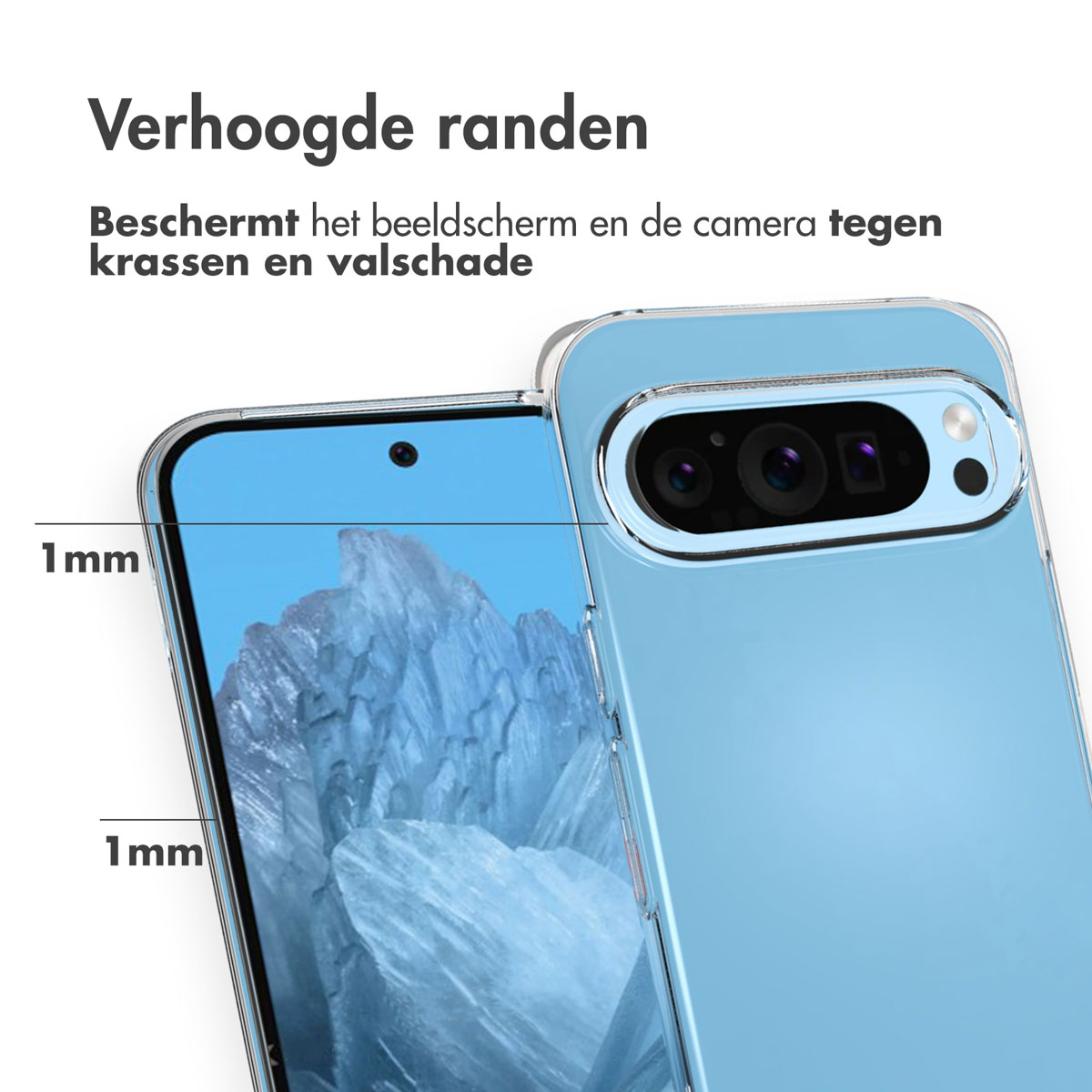 Accezz Clear Backcover Google Pixel 9 / 9 Pro - Transparant - Afbeelding 9