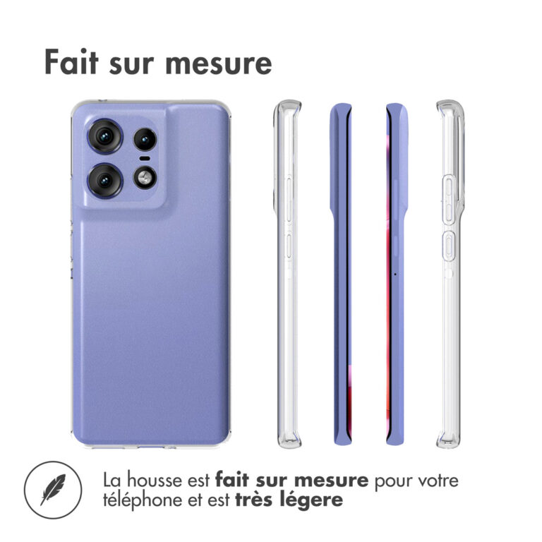 Accezz Clear Backcover Motorola Edge 50 Pro - Transparant - Afbeelding 7