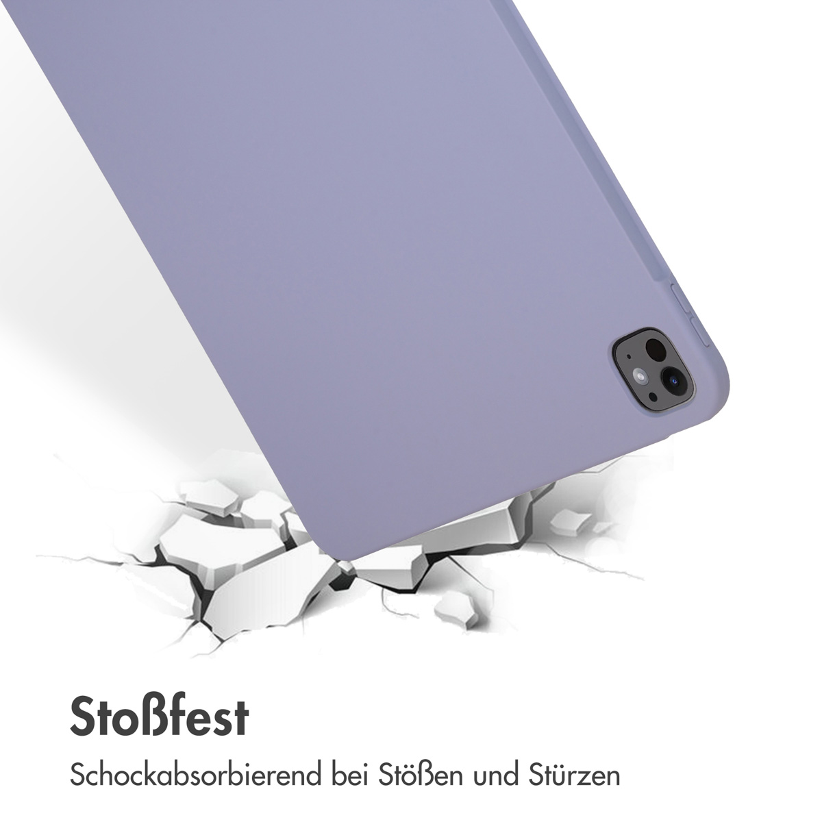 Accezz Liquid Silicone Backcover met penhouder Apple iPad Pro 13 (2025) M5 / (2024) M4 - Lila - Afbeelding 8