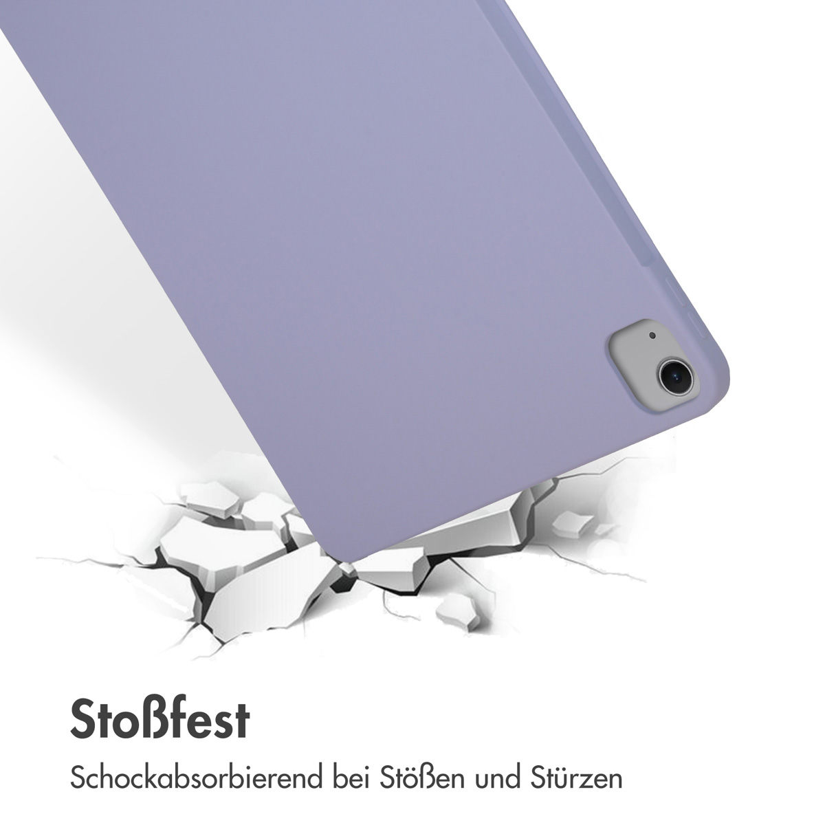 Accezz Liquid Silicone Backcover met penhouder Apple iPad Air 13 inch (2025) M3 / (2024) M2 - Lila - Afbeelding 9