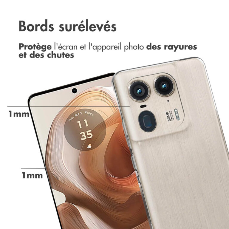 Accezz Clear Backcover Motorola Edge 50 Ultra - Transparant - Afbeelding 7