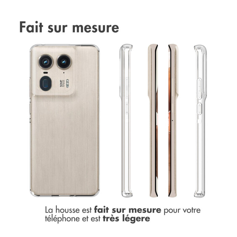 Accezz Clear Backcover Motorola Edge 50 Ultra - Transparant - Afbeelding 8