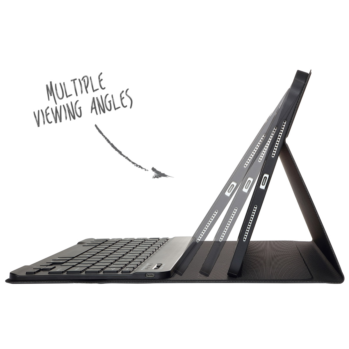 Accezz QWERTZ Bluetooth Keyboard Bookcase iPad Pro 11 (2025) M5 / (2024) M4 - Afbeelding 6