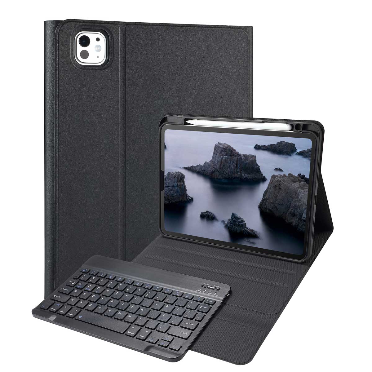 Accezz AZERTY Bluetooth Keyboard Bookcase iPad Pro 11 (2025) M5 / (2024) M4 - Afbeelding 2