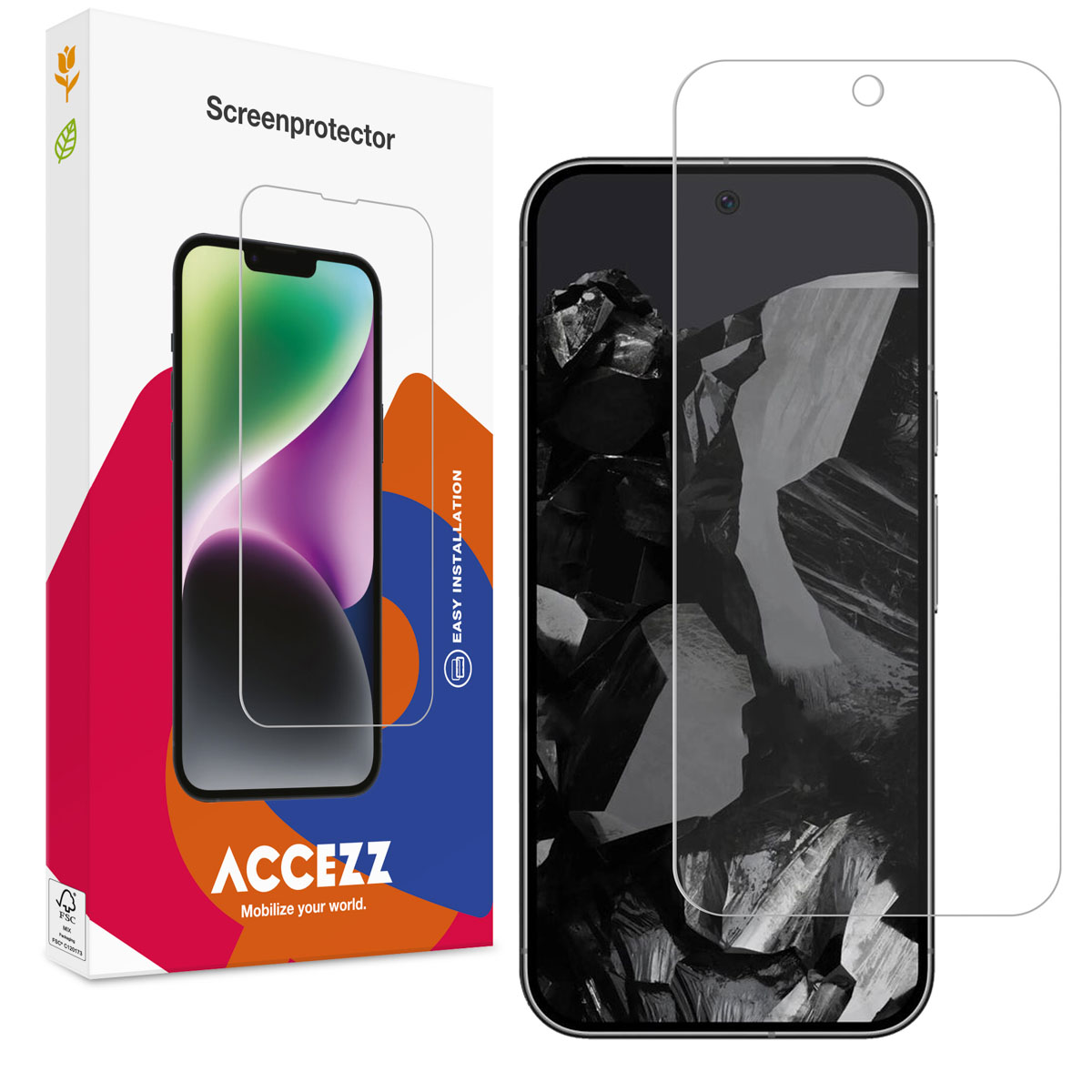 Accezz Gehard Glas Screenprotector Google Pixel 9 Pro XL / 10 Pro XL - Afbeelding 3