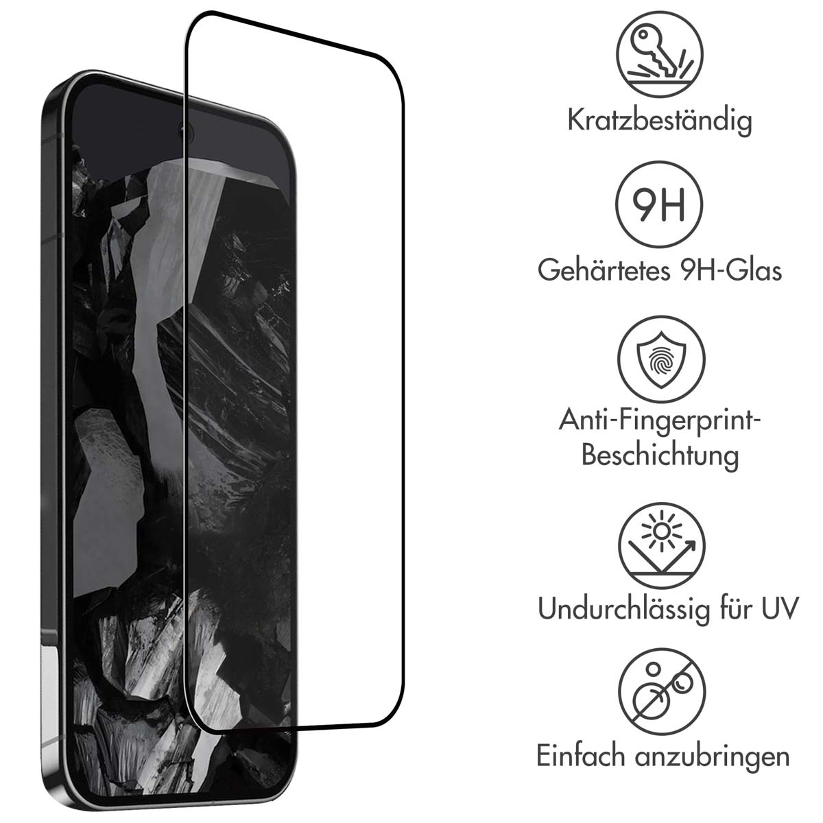 Accezz Gehard Glas Full Cover Screenprotector Google Pixel 9 Pro XL / 10 Pro XL - Afbeelding 6