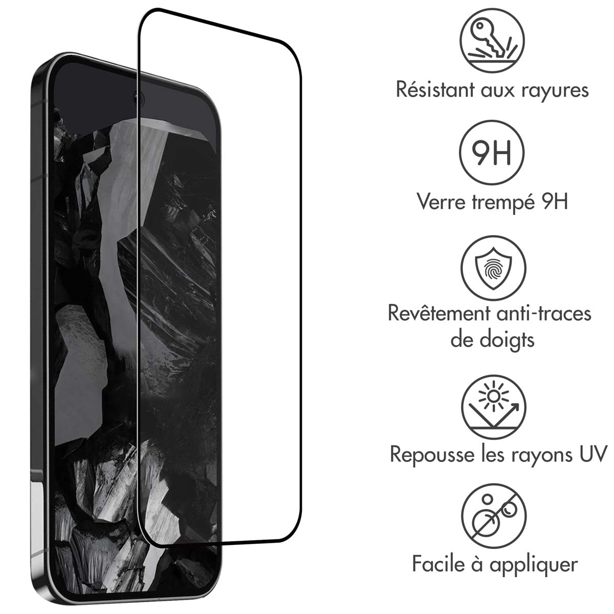 Accezz Gehard Glas Full Cover Screenprotector Google Pixel 9 Pro XL / 10 Pro XL - Afbeelding 5