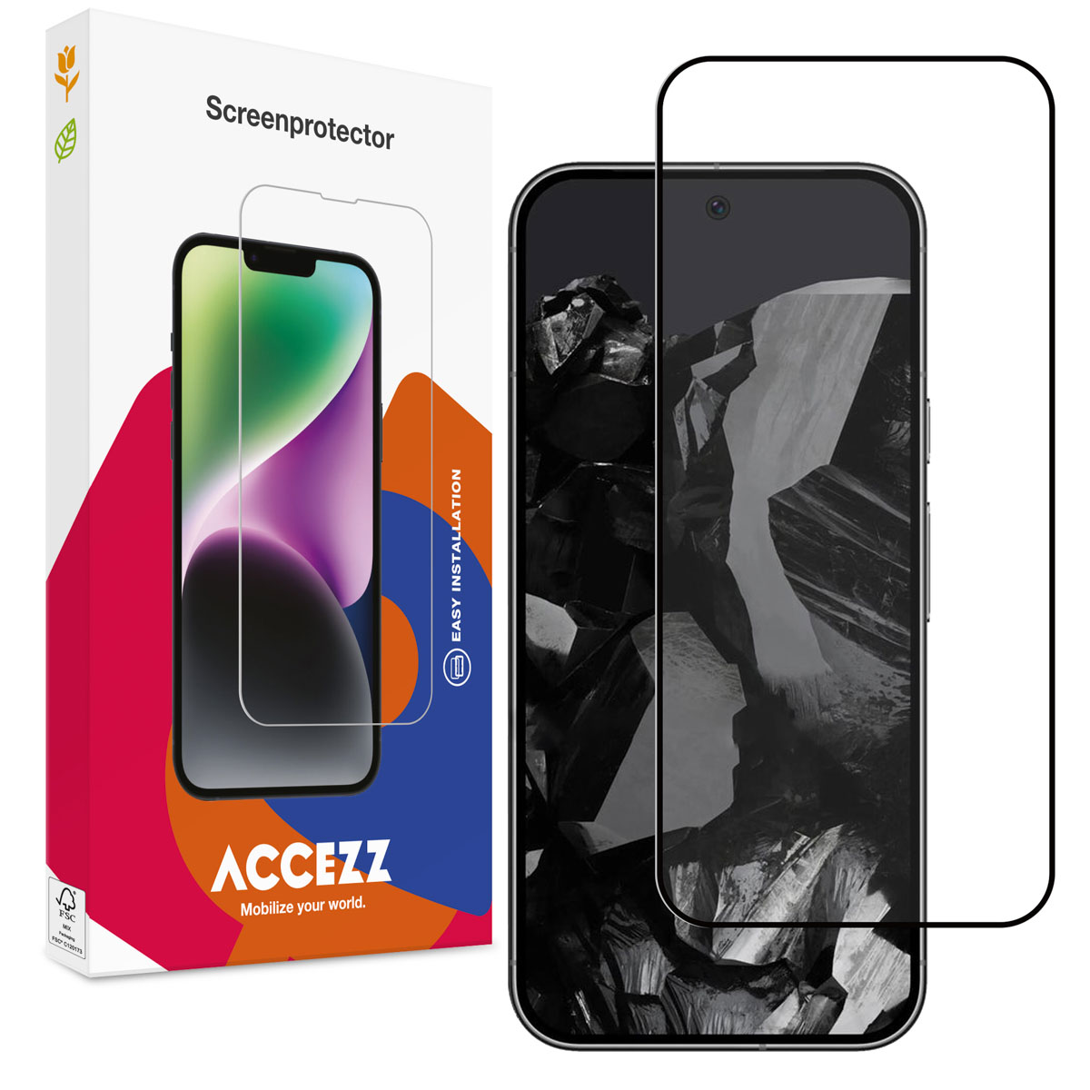 Accezz Gehard Glas Full Cover Screenprotector Google Pixel 9 Pro XL / 10 Pro XL - Afbeelding 3