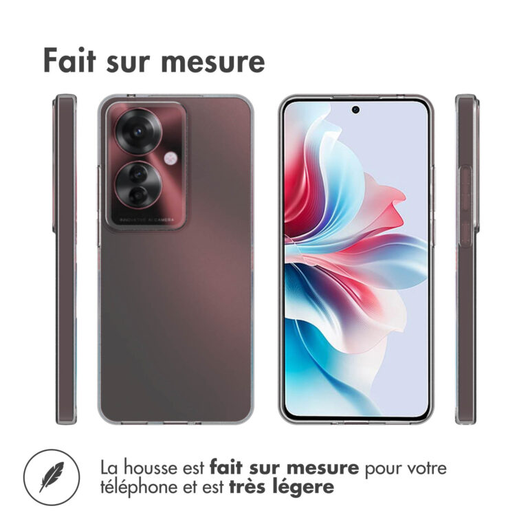 Accezz Clear Backcover Oppo Reno 11 F - Transparant - Afbeelding 7