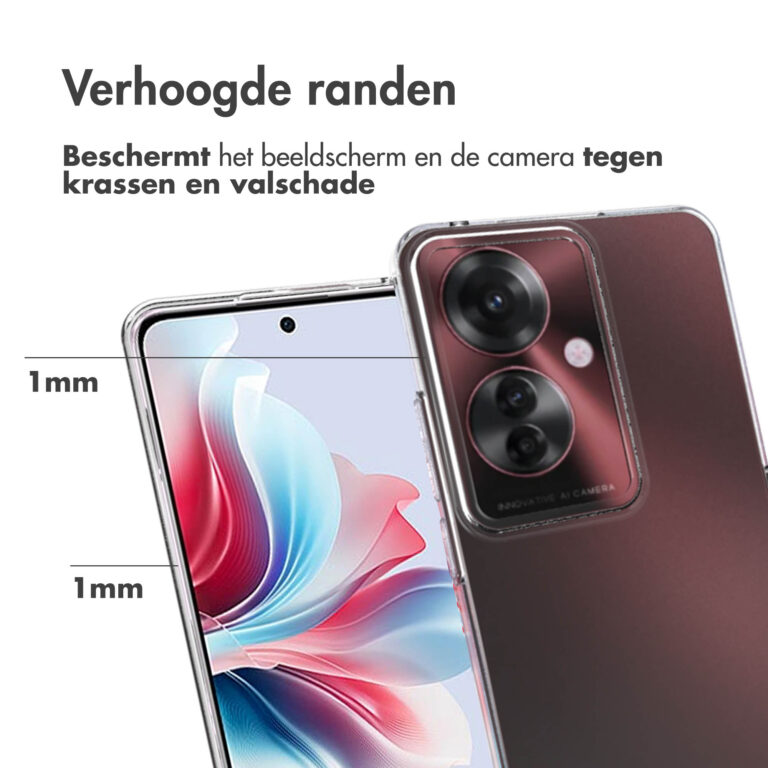 Accezz Clear Backcover Oppo Reno 11 F - Transparant - Afbeelding 3
