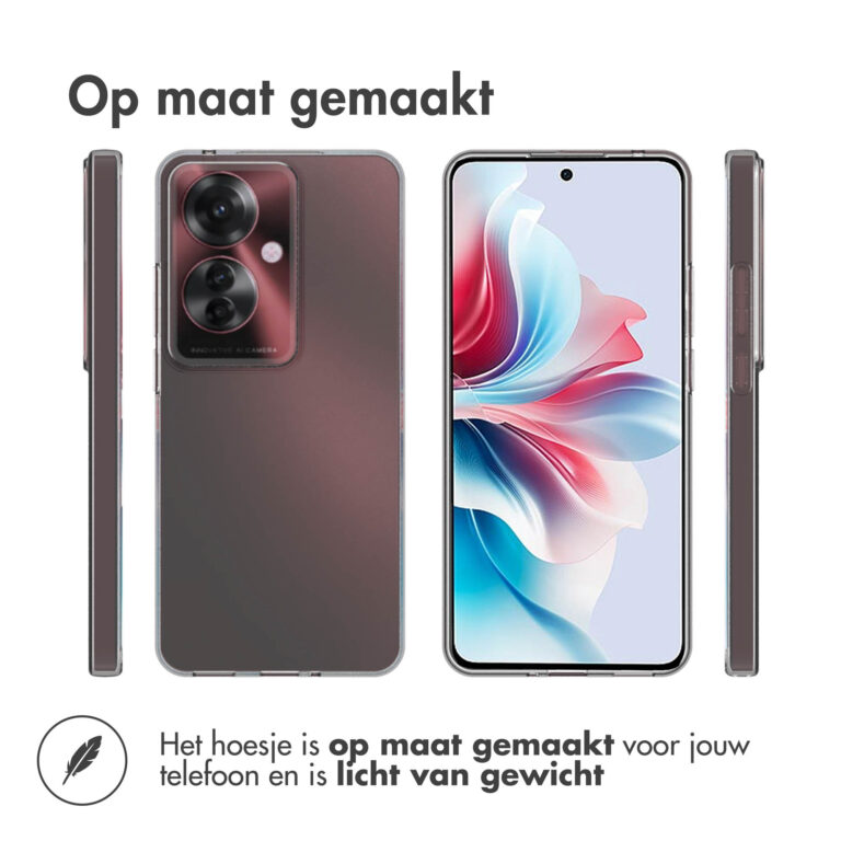 Accezz Clear Backcover Oppo Reno 11 F - Transparant - Afbeelding 4