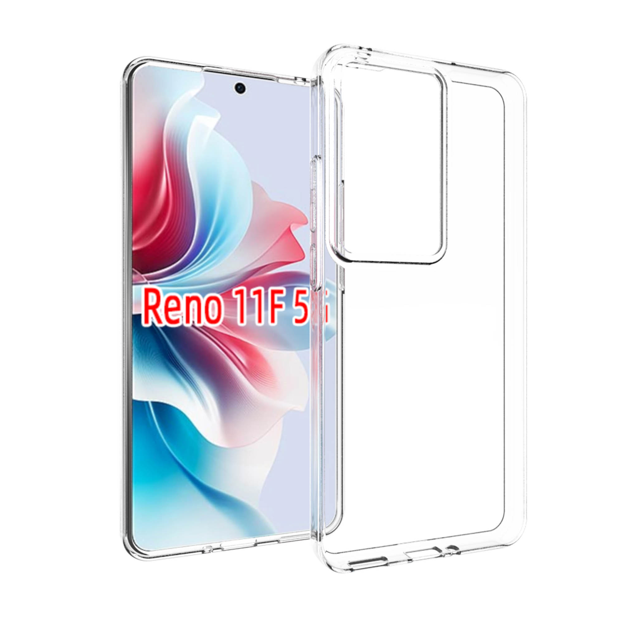Accezz Clear Backcover Oppo Reno 11 F - Transparant - Afbeelding 2