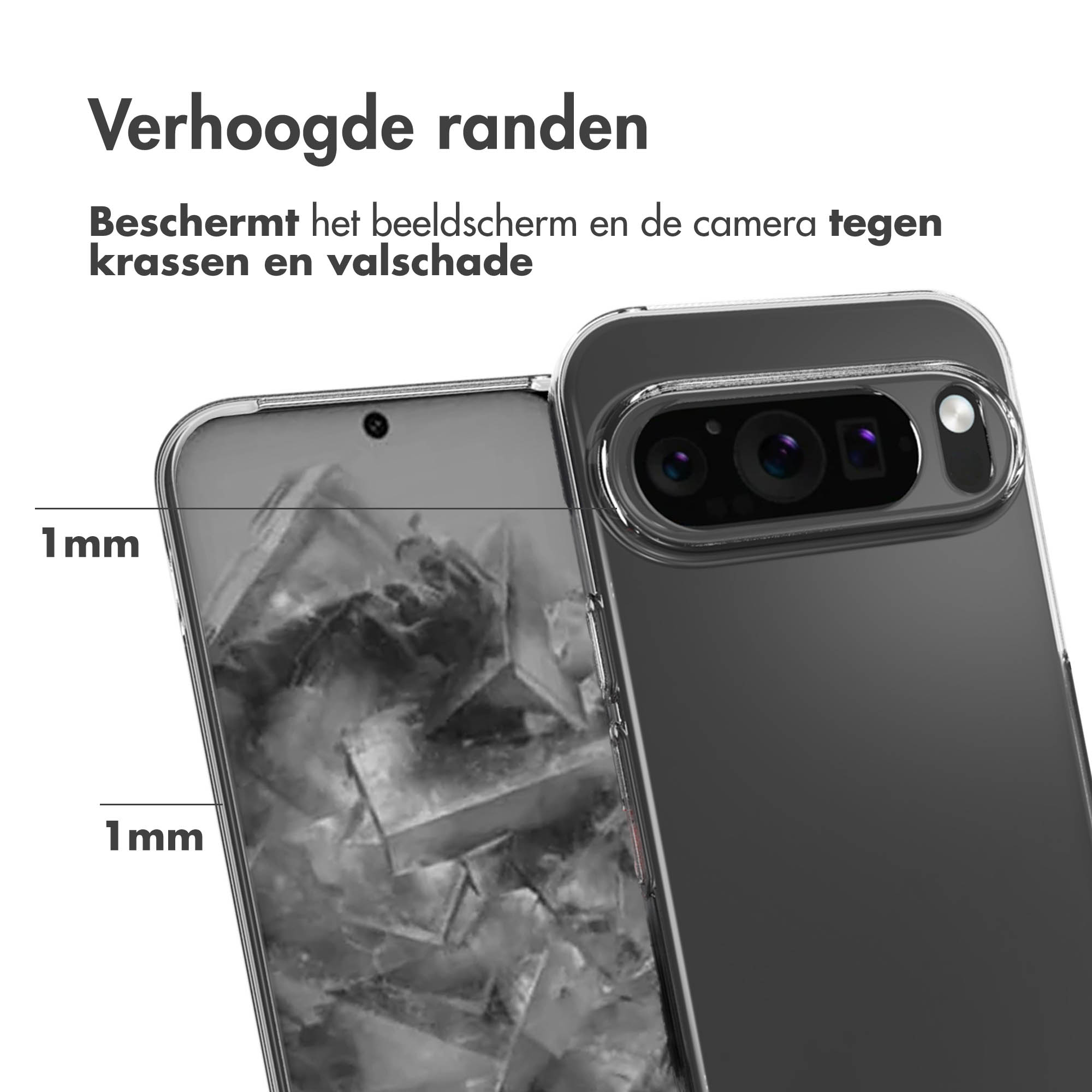 Accezz Clear Backcover Google Pixel 9 Pro XL - Transparant - Afbeelding 9