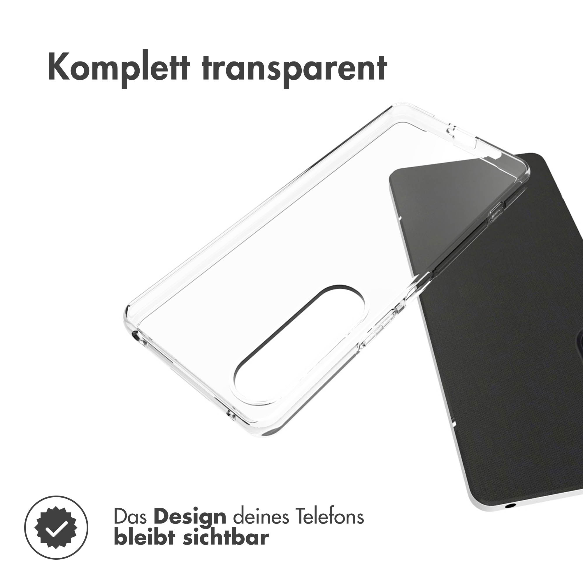 Accezz Clear Backcover Sony Xperia 1 VI - Transparant - Afbeelding 4