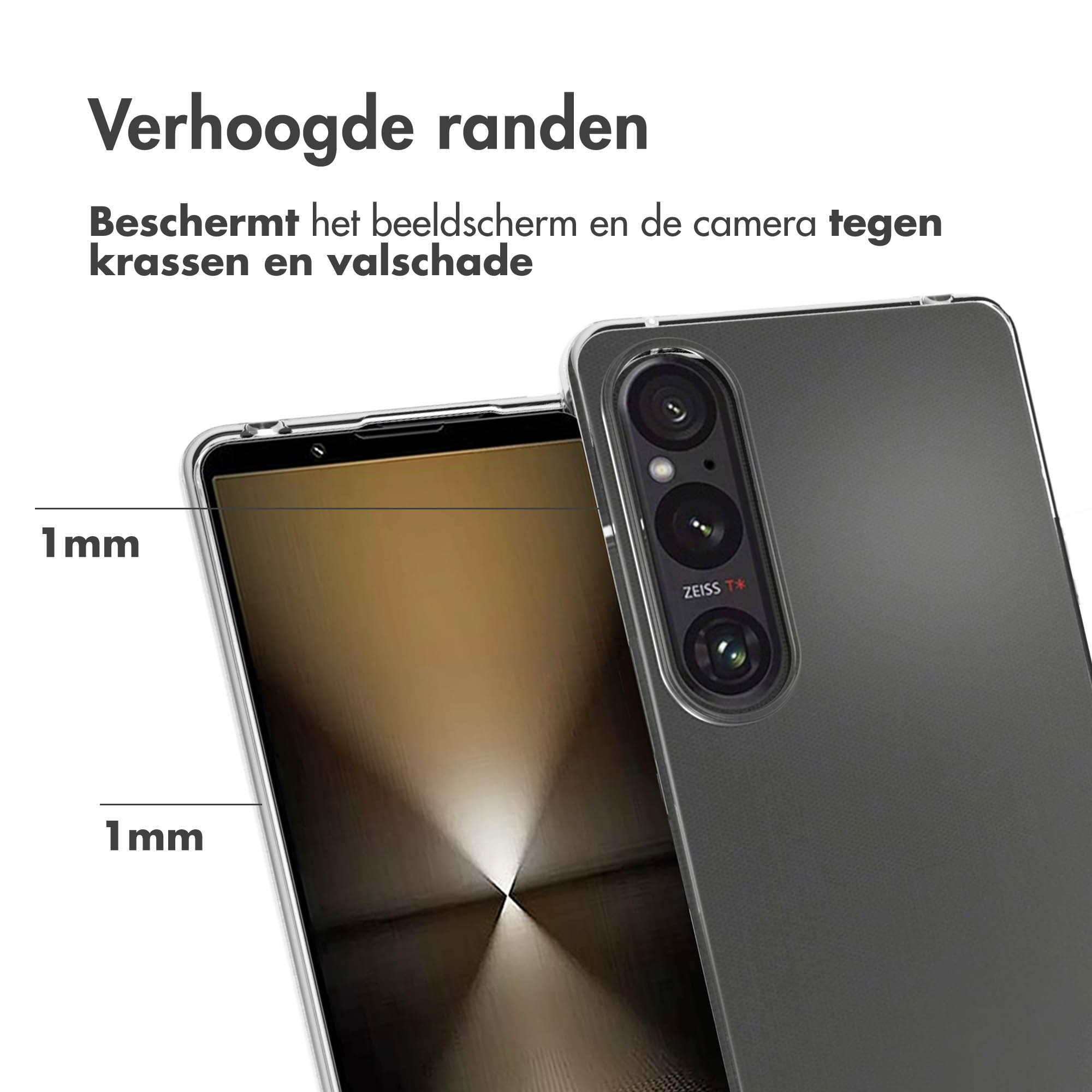 Accezz Clear Backcover Sony Xperia 1 VI - Transparant - Afbeelding 9