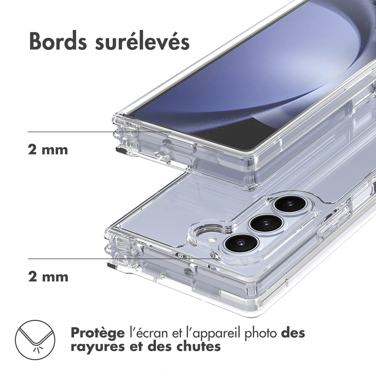 Accezz Xtreme Impact Backcover Samsung Galaxy Z Fold 6 - Transparant - Afbeelding 8
