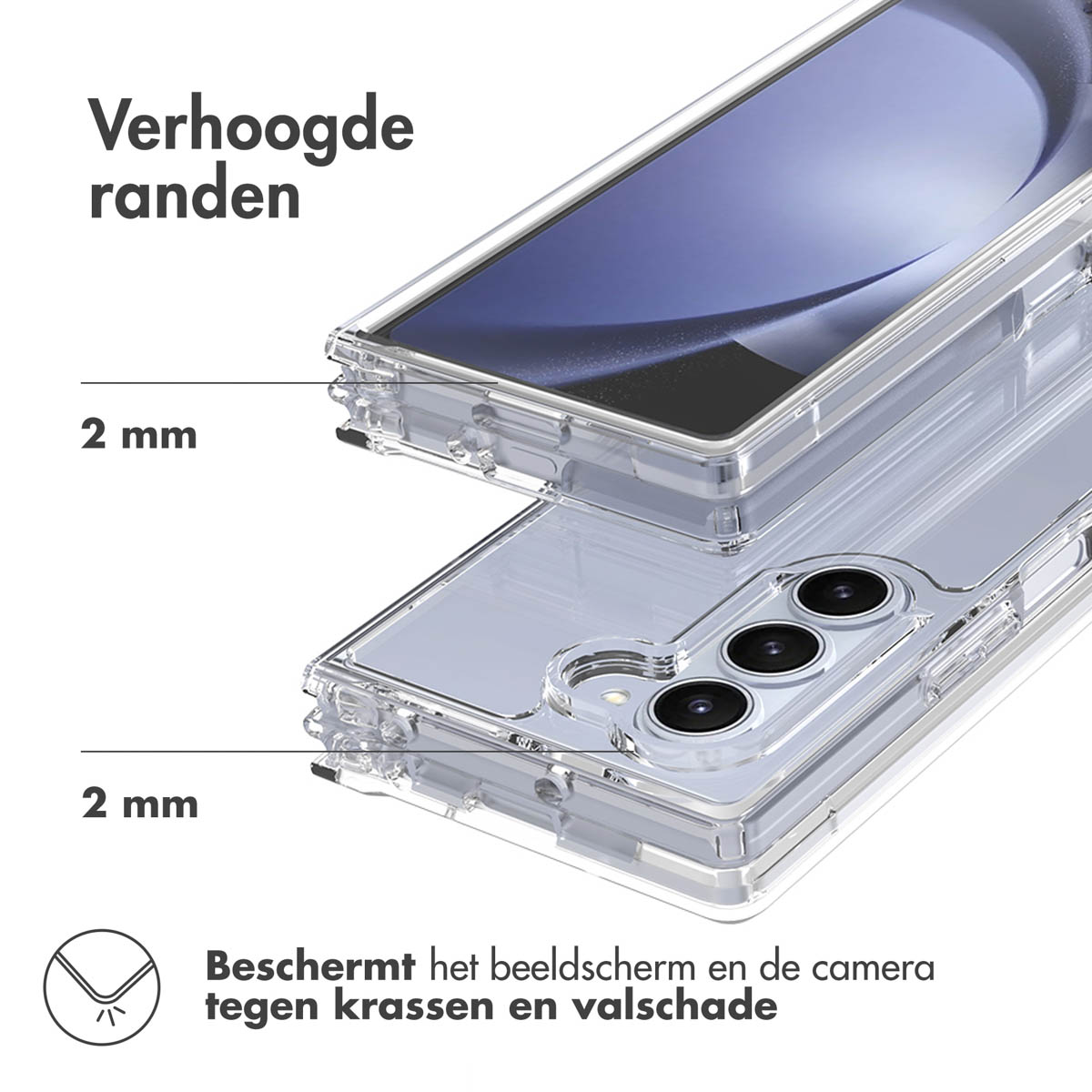 Accezz Xtreme Impact Backcover Samsung Galaxy Z Fold 6 - Transparant - Afbeelding 7