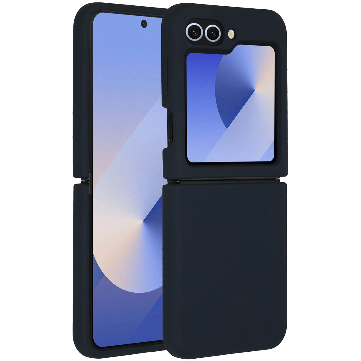 Accezz Liquid Silicone Backcover Samsung Galaxy Z Flip 6 – Donkerblauw
