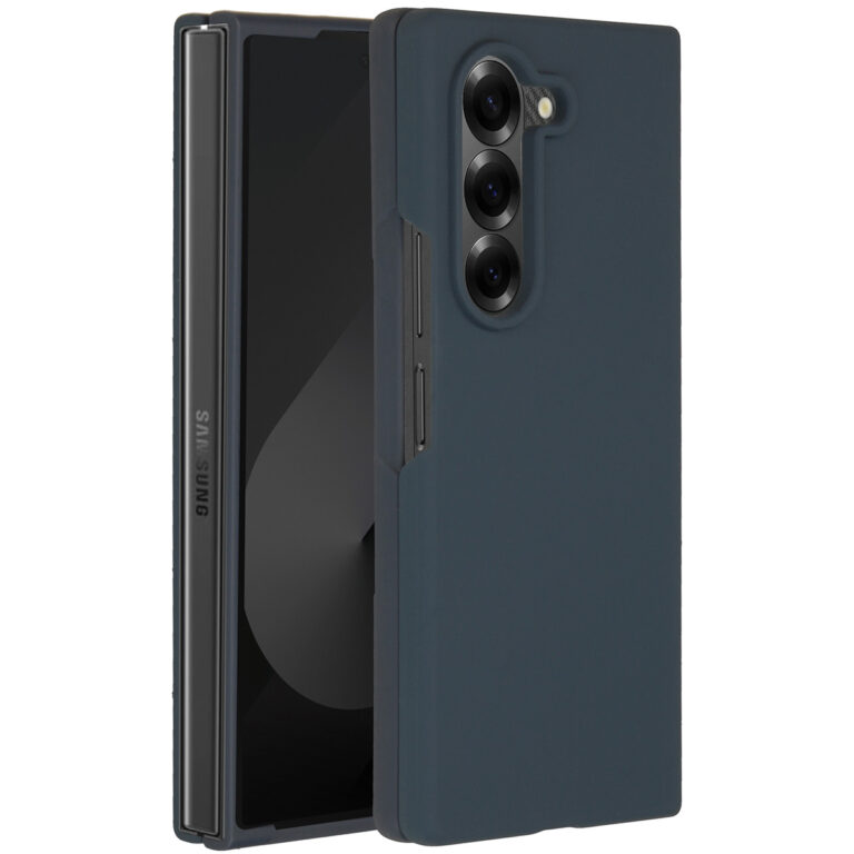 Accezz Liquid Silicone Backcover Samsung Galaxy Z Fold 6 - Donkerblauw - Afbeelding 4