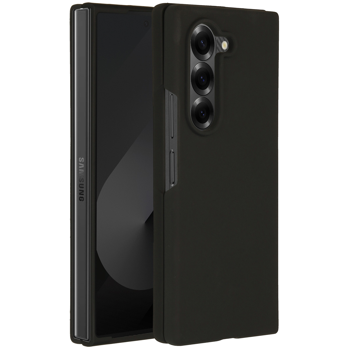 Accezz Liquid Silicone Backcover Samsung Galaxy Z Fold 6 - Zwart - Afbeelding 3