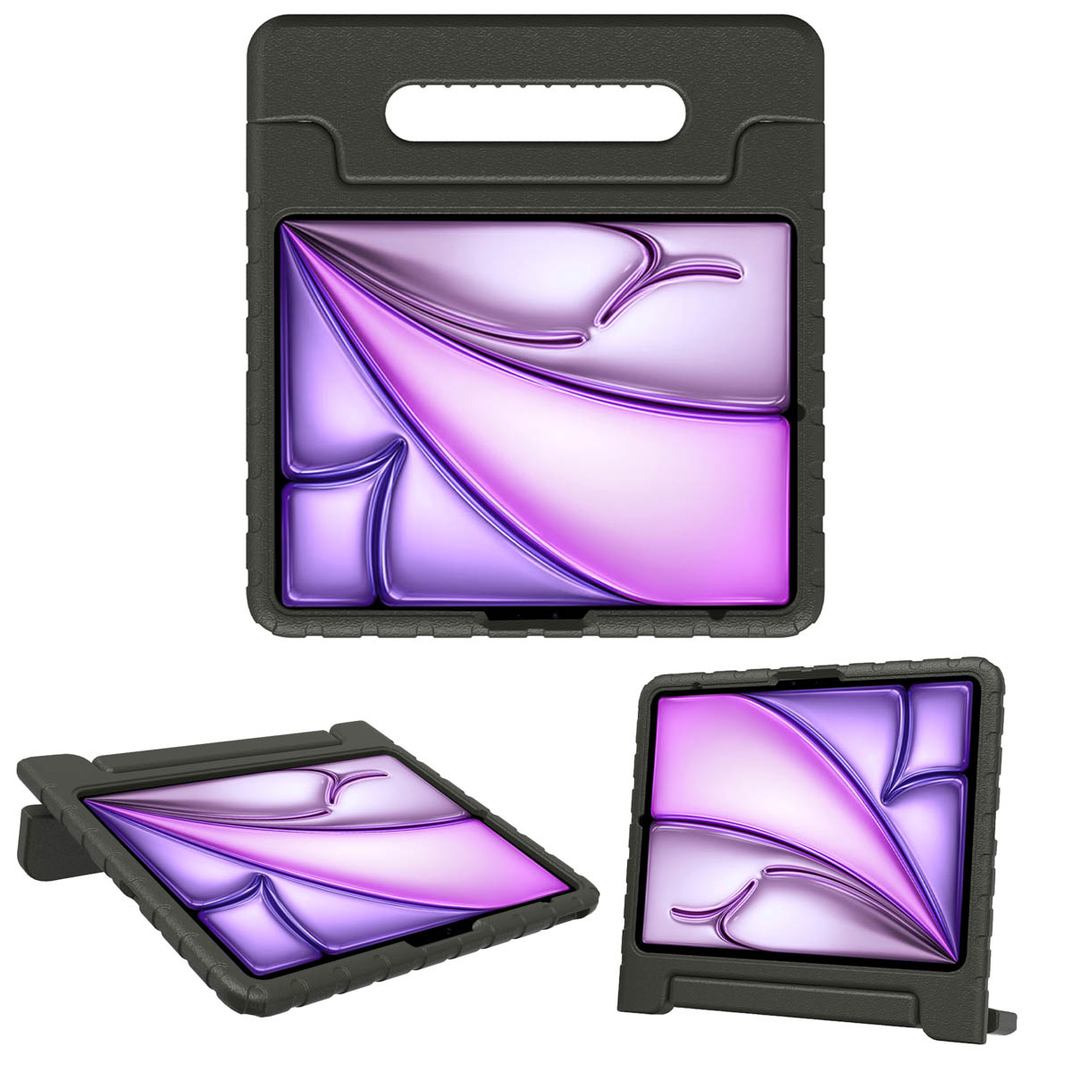 Accezz Kidsproof Backcover met handvat Apple iPad Air 11 inch (2025) M3 / (2024) M2 – Zwart