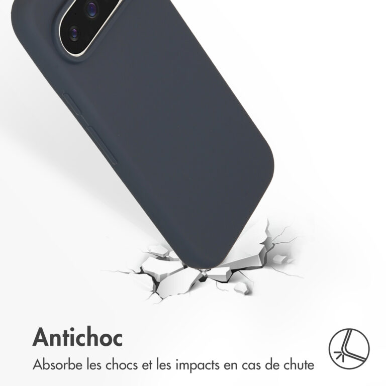 Accezz Liquid Silicone Backcover Google Pixel 9 / 9 Pro - Donkerblauw - Afbeelding 5